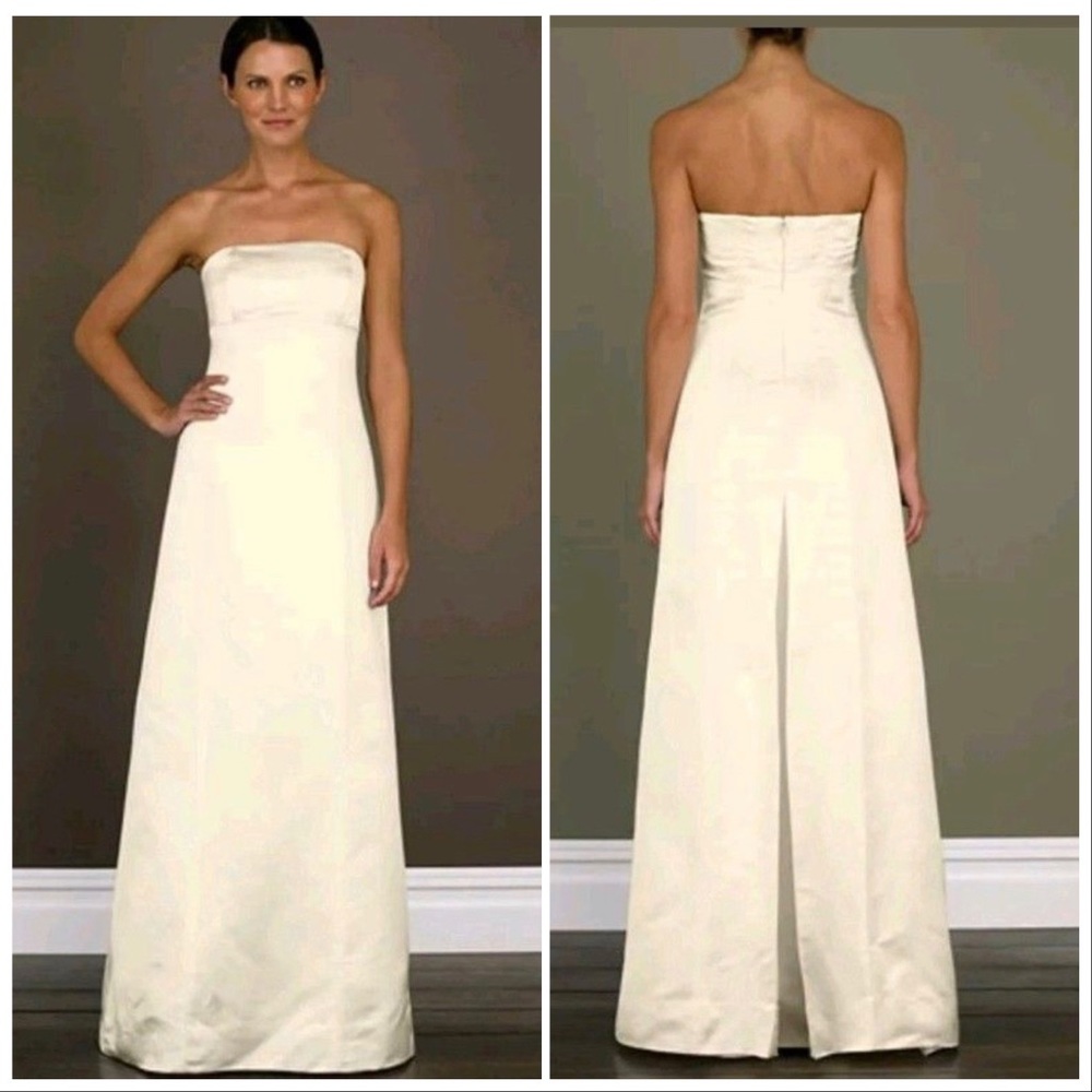 J. Crew Vivian Silk Duchess Strapless Gown Gem